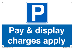 Pay & display charges apply